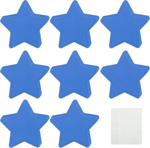MECCANIXITY 108Pcs Stars Cutouts, 3.5 x 4 Inch Paper Star Shaped Paper Cards for Bulletin Board Decorations, Wall Cut-Outs Classroom DIY Craft(Green, with 120 Dot Glue) in Saudi Arabia