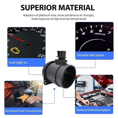 15875837 مستشعر تدفق الهواء الشامل مستشعر MAF متوافق مع 09-11 Buick Enclave 09-14 Chevy Traverse 09 Cadillac SRX 09-11 Cadillac CTS 09-11 GMC Acadia استبدال 1380078J00 19355502 in Saudi Arabia