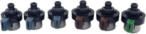 6 Pcs Transmission Solenoid Valve Kit 4EAT 31939-AA191 31939AA130 31939AA160 Compatible For Subaru Baja Forester Impreza Legacy Outback in Saudi Arabia