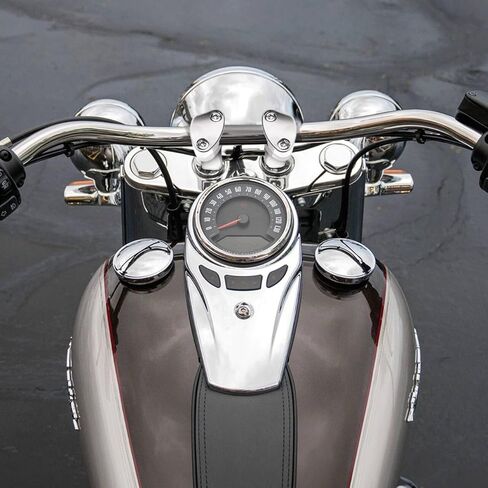 1 inch Handlebar Riser Clamp Round, 4 inch Height Increase Motorcycle Pullback Handlebar Universal Accessories Compatible with Harley Dyna Softail Honda Kawasaki Vulcan Yamaha (Chrome) in Saudi Arabia