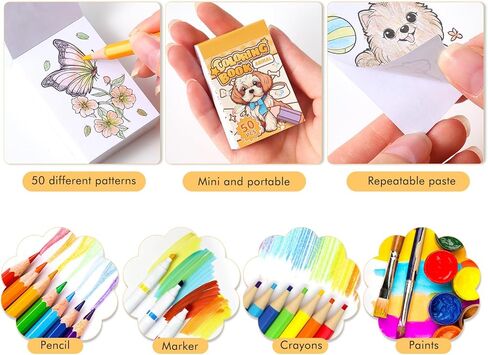 Mini Coloring Book for Women, 35 Pages Forest Dreams Small Coloring Books for Adults to Relax and Relieve Anxiety, Gift for Mother's Day, Birthdays, Christmas, Anniversaries in Saudi Arabia