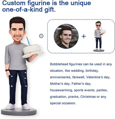 Customized Female Doctor Bobblehead Figure, Personalized Wearing A White Coat and Funny Bobblehead, Fully Hand-Made According to The Photo, A Unique Gift for Doctors in Saudi Arabia