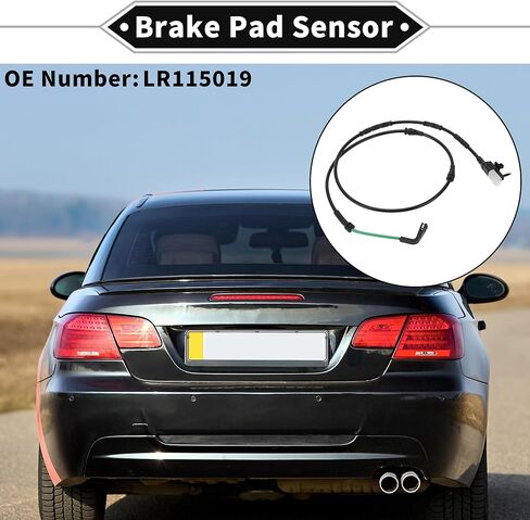 1pc Brake Pad Wear Sensor for RANGE ROVER EVOQUE 2019-2023 TPU Rubber Black Front Disc Break Pad Wear Indicator Sensor in Saudi Arabia