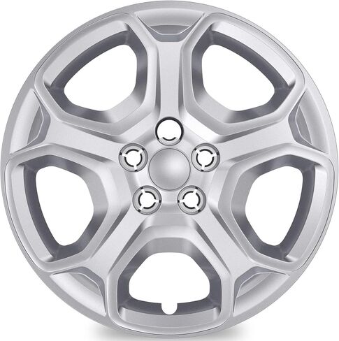 أغطية العجلات TangMiGe المكونة من 4 قطع متوافقة مع Ford Escape 2013-2025، أغطية العجلات 17 بوصة 17 بوصة، GJ5Z1130A (لون فضي) in Saudi Arabia