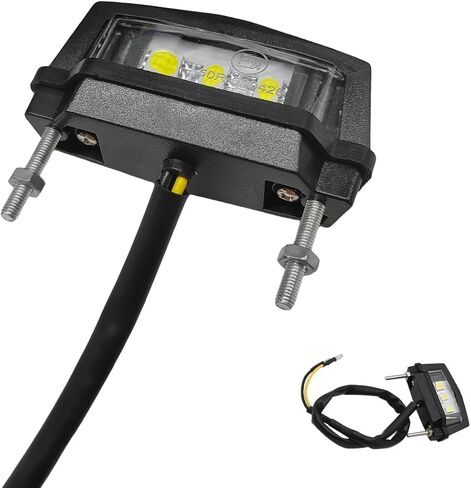Motorcycle LED License Plate Lamp Assembly, 12V Waterproof Motorbike Bright LED Brake Running Tail Light, Universal Rear Brake Light Taillight Lamp for ATV Dirt Bike in Saudi Arabia