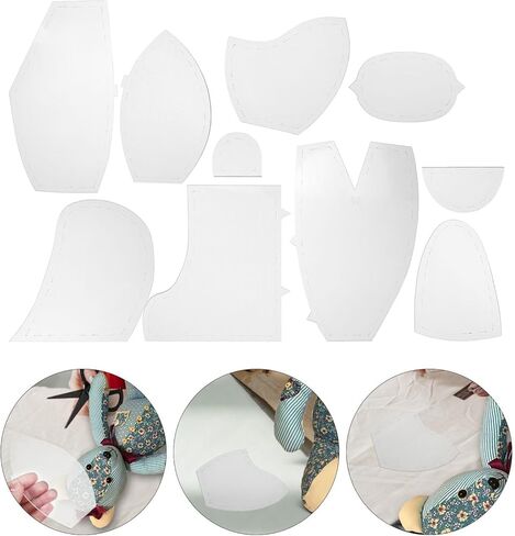 1Set Memory Bear Making Templates Sewing Pattern Rulers for Crafting DIY Accessory for Beginners Quilting Template for Memory Bear Projects in Saudi Arabia