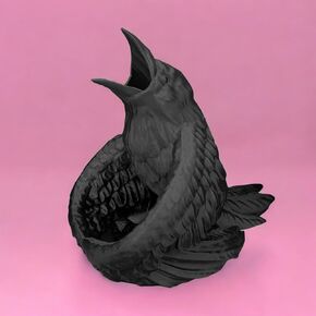 Enchanting Raven Dice Tower for RPG Enthusiasts, Perfect Dungeons and Dragons Accessory, Ideal DND, Crow, Bird, Gothic D&D Dice Rollers & Gifts, Warhammer, Fantasy Gaming, Tabletop (Black) in Saudi Arabia