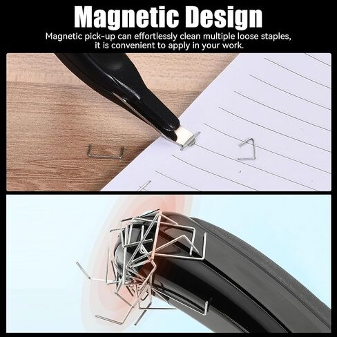 Magnetic Staple Remover Pen Style Staple Puller with Ergonomic Grip Black Professional Stapler Remover Tool for Classroom Home Office in Saudi Arabia