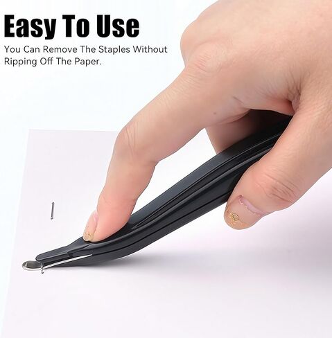 Magnetic Staple Remover Pen Style Staple Puller with Ergonomic Grip Black Professional Stapler Remover Tool for Classroom Home Office in Saudi Arabia