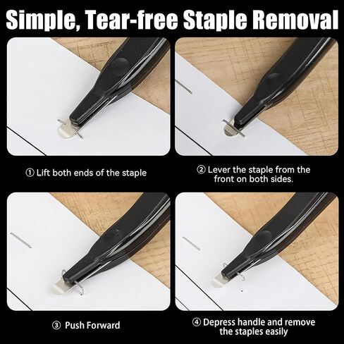 Magnetic Staple Remover Pen Style Staple Puller with Ergonomic Grip Black Professional Stapler Remover Tool for Classroom Home Office in Saudi Arabia