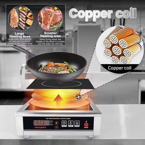 2200 واط/110 فولت الموقد التعريفي التجاري كونترتوب الشعلات التعريفي لوح تسخين للطبخ Abangdun in Kuwait
