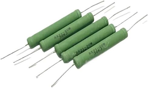 5PCS/Lot 20W Wire Wound Resistance 0.1R~50K RX21 0.5R 1R 2R 10R 15R 20R 27R 50R 62R 100R 330R 1K 2K 2.7K 3K 4.7K 10K 12K 18K 30K(20W 22R) in Saudi Arabia