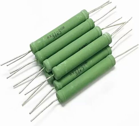 5PCS/Lot 20W Wire Wound Resistance 0.1R~50K RX21 0.5R 1R 2R 10R 15R 20R 27R 50R 62R 100R 330R 1K 2K 2.7K 3K 4.7K 10K 12K 18K 30K(20W 22R) in Saudi Arabia