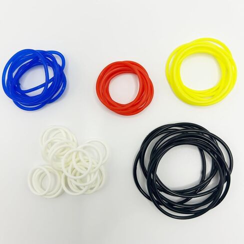 Building Block Storage Rubber Band Set(50 Pcs), 5 Colors Elastic Rubber Bands Belt Compatible with Bricks Storage, Diy Building Block Set Accessories in Saudi Arabia