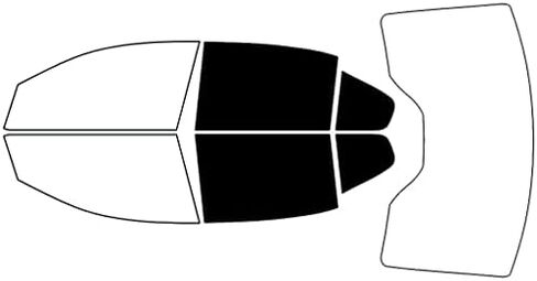 Rvinyl Window Tint Kit Compatible with Ford Taurus 2010-2012 - Complete Precut Kit - 35% in Saudi Arabia
