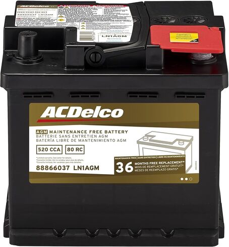 بطارية ACDelco Gold LN1AGM (88866037) ضمان لمدة 36 شهرًا AGM BCI Group LN1 in Saudi Arabia