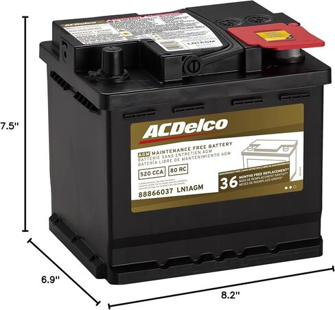 بطارية ACDelco Gold LN1AGM (88866037) ضمان لمدة 36 شهرًا AGM BCI Group LN1 in Saudi Arabia