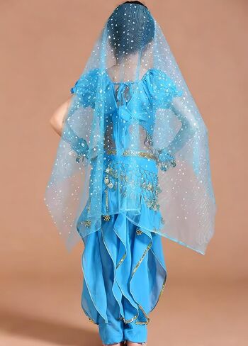Girl Kids Halloween Party Costume Belly Dance Active Wear All Ornaments in Kuwait