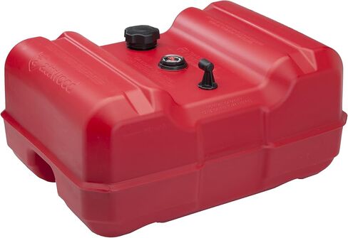 attwood 8812LP2 EPA and CARB Certified 12-Gallon Portable Marine Boat Fuel Tank, Red in Kuwait