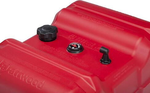 attwood 8812LP2 EPA and CARB Certified 12-Gallon Portable Marine Boat Fuel Tank, Red in Kuwait