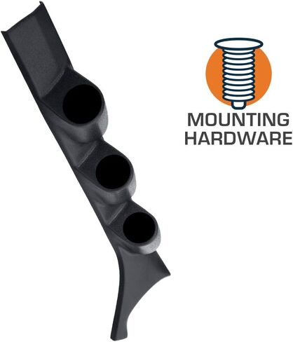 GlowShift Diesel Gauge Package Compatible with Dodge Ram Cummins First Gen 1986-1993 - Tinted 7 Color 60 PSI Boost, 1500 F Pyrometer EGT & Transmission Temp Gauges - Black Triple Pillar Pod in Saudi Arabia