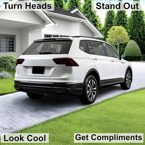 تصميمات BOGAR TECH مسبقة القطع لسيارة Volkswagen Tiguan 2018-2024 مجموعة ألوان الضوء الخلفي بالكامل PPF، دخان داكن in Saudi Arabia
