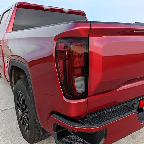 لون دخان الفينيل المقطوع مسبقًا من SlickMod لـ 2020-2023 GMC Sierra 2500HD / 3500HD علامة جانبية (20% دخان داكن، 4. علامة جانبية أمامية وخلفية) in Kuwait
