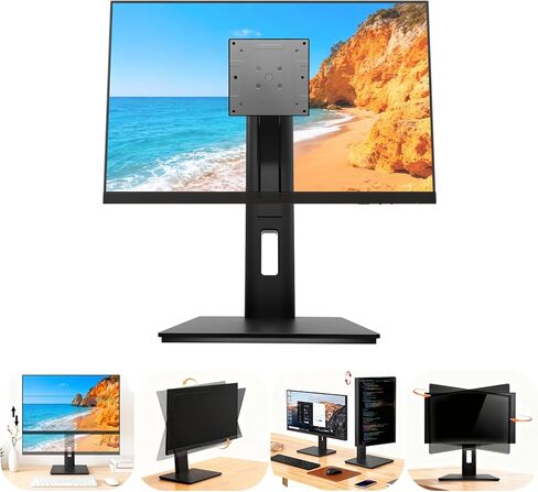 2026 Version Ergonomic VESA Monitor Stand, 150mm Spring Height adjustment,, Tool-Free Base, Swivel, Tilt & Rotation, for 26–32" Monitors, 7.28–8.82 lb, 100x100mm Vesa Mount (7.28～8.82LB) in Kuwait