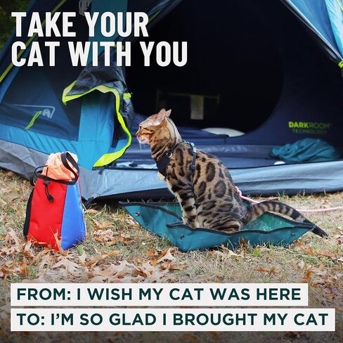 صندوق فضلات القطط للسفر (3 في 1) من OutdoorBengal - صندوق فضلات محمول، قابل للطي، كيس مانع للتسرب مع غطاء، مغرفة صغيرة (مجموعة كاملة للطائرة والسيارة والشاحنة والتخييم والسفر مع القطط) in Kuwait