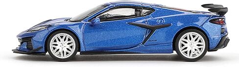 Diecast Model Car Compatible for Mini GT 1:64 2023 Chevy Corvette Z06 Elkhart Lake Blue Metallic w/Blister Pack MGT00892 in Kuwait