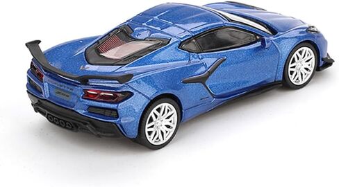 Diecast Model Car Compatible for Mini GT 1:64 2023 Chevy Corvette Z06 Elkhart Lake Blue Metallic w/Blister Pack MGT00892 in Kuwait