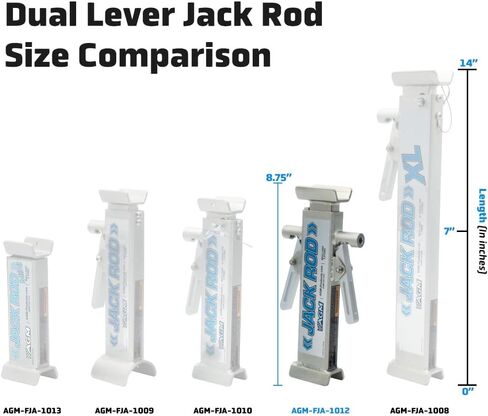 Jack Rod - Easy to Use Floor Jack Safety Tool. Rated for 3.5 Tons. Squeeze to Extend, Locks Automatically Squeeze to Remove. SUV, Truck, Car Jack NOT Included in Saudi Arabia