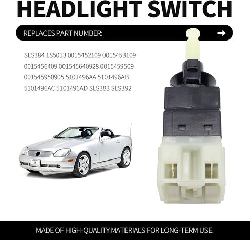 HiSport 0015453109 Brake Light Switch Lamp 6 Pins - Compatible with Mercedes-Benz C280 E430 S350 G550 SL500 SLK320 CL600 CLK55 Dodge Sprinter 3500 Sprinter 2500 Chrysler Crossfire 1999-2010 in Saudi Arabia