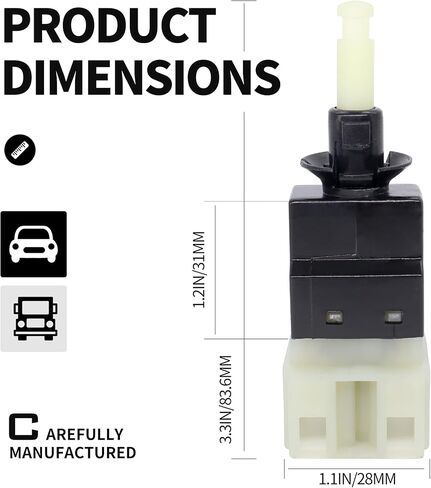 HiSport 0015453109 Brake Light Switch Lamp 6 Pins - Compatible with Mercedes-Benz C280 E430 S350 G550 SL500 SLK320 CL600 CLK55 Dodge Sprinter 3500 Sprinter 2500 Chrysler Crossfire 1999-2010 in Saudi Arabia