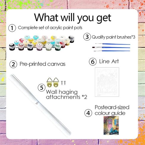 NZNANCHU Door Paint by Numbers Kit for Adults,Yellow Flower Painting by Numbers Kits on Canvas for Beginner, DIY Watercolor Oil Painting for Birthday Gift Relax Decor (Front Door - 02) in Saudi Arabia