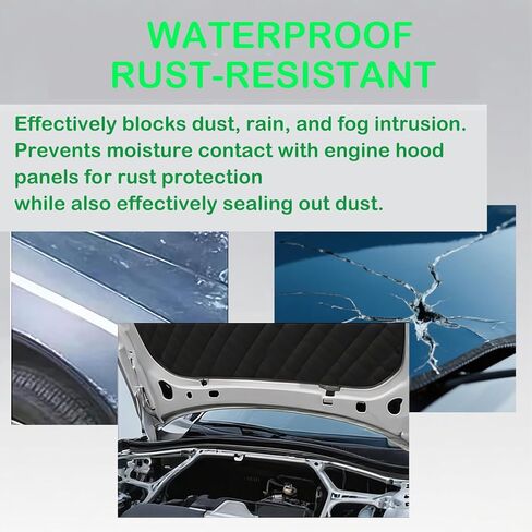 Car Front Engine Hood Pad for Chevrolet Malibu 2012 2013 2014 2015 2016 2017 2018, Heat Sound Insulation Mats Cotton Front Hood Engine Mat Pad Flame Retardant Insulation Cotton Fireproof Cover in Saudi Arabia
