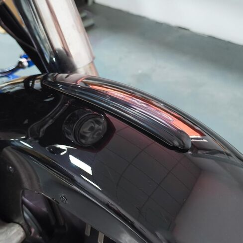 HDBUBALUS Motorcycle Chrome Front Fender Trim Fit for Harley Touring Trike Models 1984-2023 Heritage Softail 1986-2017 FLD 2012-2016 in Saudi Arabia