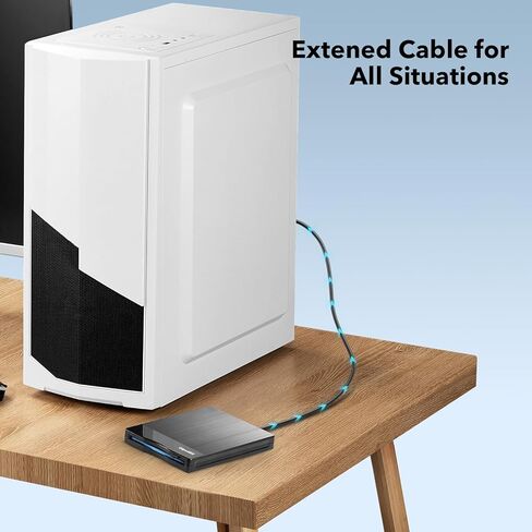 قارئ القرص المرن 3.5 بوصة خارجي USB A&C محرك الأقراص المرنة 3 1/2 محرك الأقراص المرنة/محول/مشغل/قارئ/نقل لأجهزة الكمبيوتر المحمول المكتبية المتوافقة مع نظام التشغيل Windows 11/10 (نسيج متجمد) in Kuwait