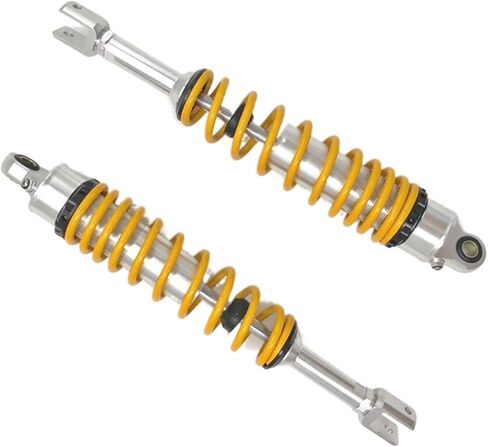 27mm Fork 390mm 385mm Motorcycle Air Shock absorbers Replacement Compatible with Suzuki Compatible with Yamaha Compatible with Kawasaki Scooter ATV(385MM Red) in Saudi Arabia