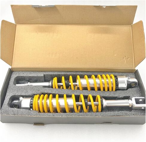 27mm Fork 390mm 385mm Motorcycle Air Shock absorbers Replacement Compatible with Suzuki Compatible with Yamaha Compatible with Kawasaki Scooter ATV(385MM Red) in Saudi Arabia