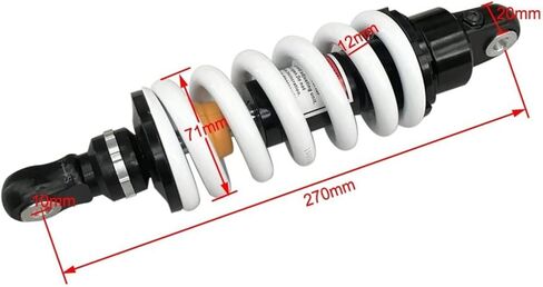 270mm 10.5" 1000LBS Damping Rear Shocks Absorber/Suspension Compatible with Dirt Pit Bikes Kayo Compatible with Apollo Bosuer Xmotos in Saudi Arabia
