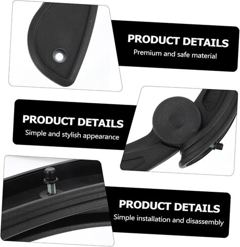 ARTIBETTER Swivel Chair Armrests for Office Adjustable Grab Handles 1 Pair Ergonomic Armrests for Office Chair Replacement Arm Rests Easy Installation in Saudi Arabia