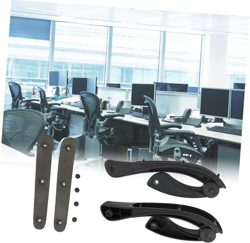 ARTIBETTER Swivel Chair Armrests for Office Adjustable Grab Handles 1 Pair Ergonomic Armrests for Office Chair Replacement Arm Rests Easy Installation in Saudi Arabia
