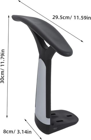 Veemoon 2Pcs Ergonomic Office Chair Armrest Replacement Plastic Arm Rest for Computer Gaming Chairs Comfortable Support for Long Hours for Gamers Professionals in Saudi Arabia