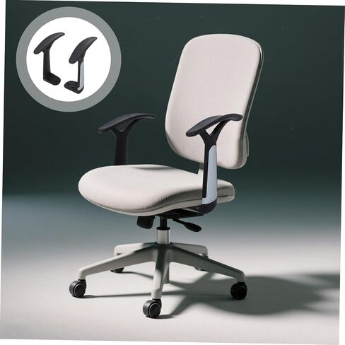 Veemoon 2Pcs Ergonomic Office Chair Armrest Replacement Plastic Arm Rest for Computer Gaming Chairs Comfortable Support for Long Hours for Gamers Professionals in Saudi Arabia