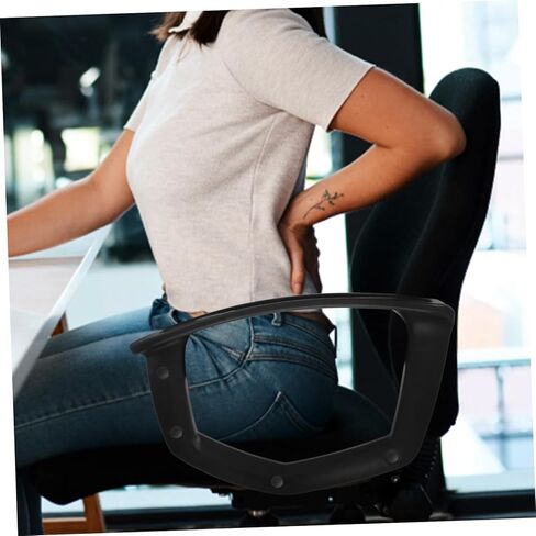 NUOBESTY 2pcs Fit Plastic Handrail Desk Chair Armrests Office Chair Accessories Office Armrest Replacement in Saudi Arabia