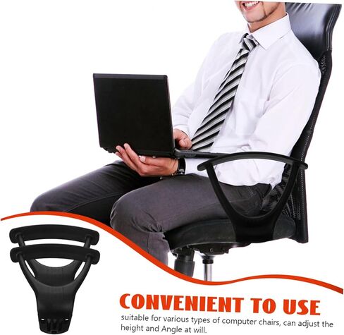 PRETYZOOM 1 Pair Gaming Chair Arm Bracket Replacement Armrest Support for Office Swivel Chairs Easy Installation Fit Construction in Saudi Arabia