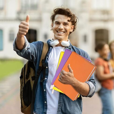 12 حزمة من أغطية الكتب القابلة للتمدد، مقاس 7.09 × 12.99 بوصة، أغطية كتب من القماش قابلة لإعادة الاستخدام وقابلة للغسل ومناسبة لحماية الكتب المدرسية ذات الغلاف الصلب مقاس 6-9 بوصة (ألوان زاهية) in Kuwait