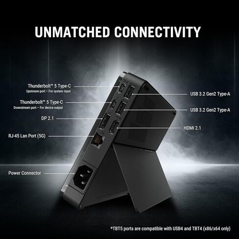 محطة إرساء بطاقة الرسومات الخارجية ASUS ROG XG Mobile (2023) لسلسلة ROG Flow، وGeForce RTX 4090، وI/O Hub، ومحول طاقة 330 وات in Kuwait