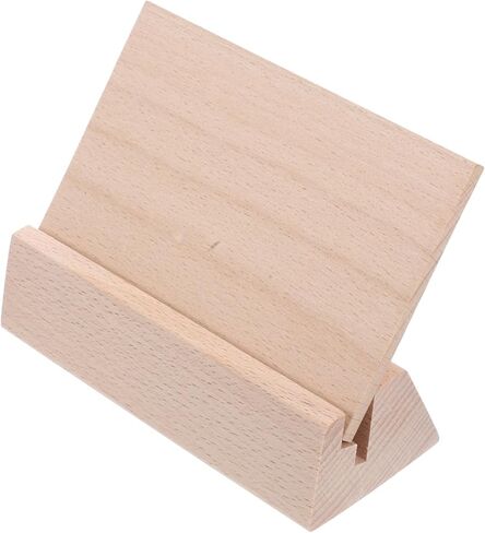 DOITOOL Rustic Wood Calendar Base for Weddings Photos Notes Sturdy Display Stand for Office Decor Wooden Card Holder Versatile Place Holder for Events in Saudi Arabia